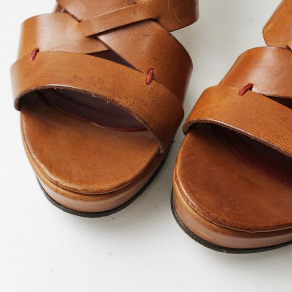 HENRY CUIR アンリクイール レザー サンダル size38 HENRY CUIR アンリクイール レザー サンダル size38