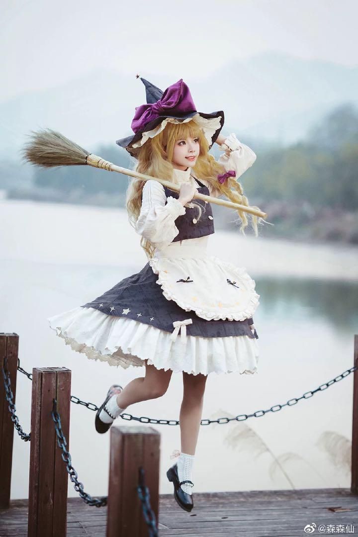 森森仙 東方プロジェクト 東方project 霧雨魔理沙 コスプレ XL