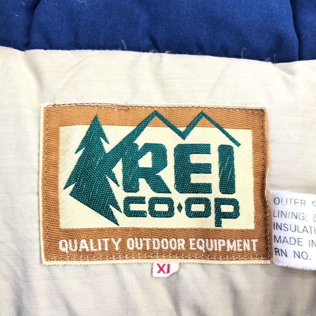 70年代 REI アール・イー・アイ ダウンベスト アウトドア ブルー