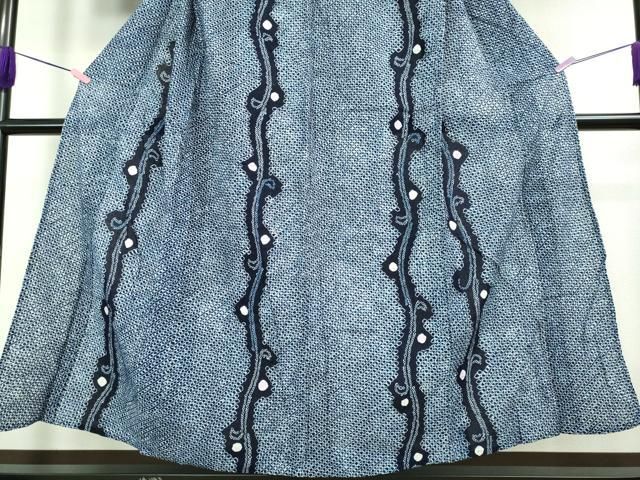 平和屋本店□極上 夏物 浴衣 有松鳴海絞り 枝蕾 綿 逸品 DZAA20214kh5