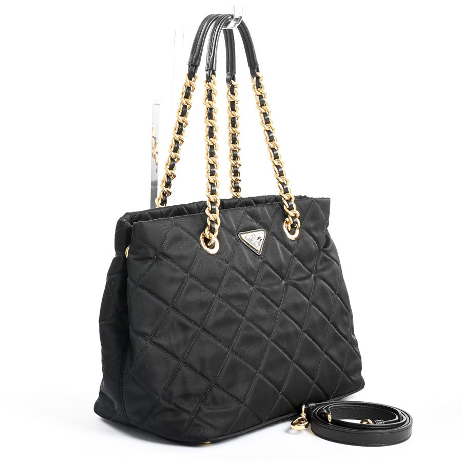 PRADA プラダ 1BG740 2WAY トートバッグ【ランク：A】 楽天市場】プラダ PRADA キルティング チェーントート トート
