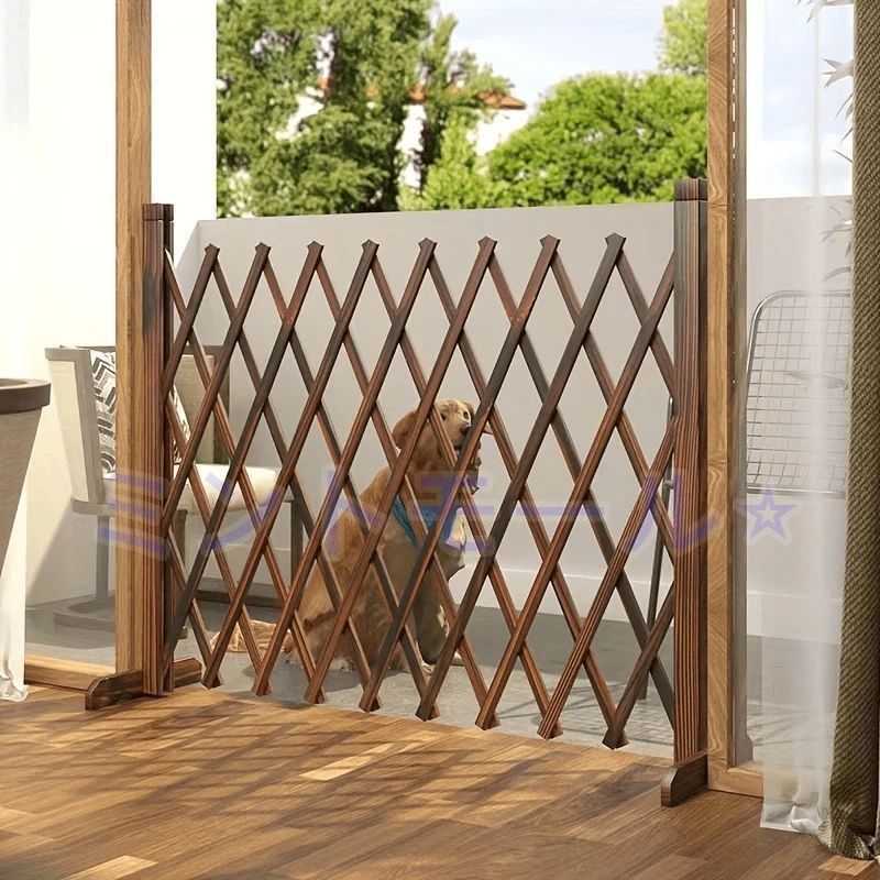 木製フェンス 伸縮式ガードレール 屋外ガーデンフェンス ペットフェンス フェンス グリッド装飾 (160*70CM) 木製フェンス/屋外ガーデンフェンス/伸縮式ガードレール/グリッド装飾/ペットフェンス/バリアドア/テラス芝生仕切り（160×70cm  ガーデンガードレール フェンス 木製フェンス グリッド装飾 伸縮式ガードレール 屋外ガーデンフェンス ペットフェンス (サイズ さい フェンス ...