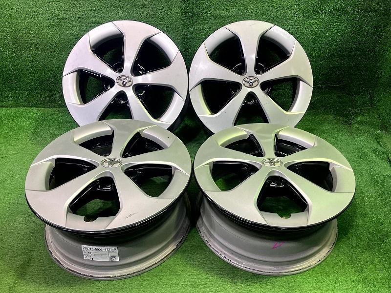 りょう ①中古 プリウス ZVW30 後期 純正 15インチ アルミ4本 激安 4本セット】トヨタ プリウス 30系 後期 純正 黒 アルミ