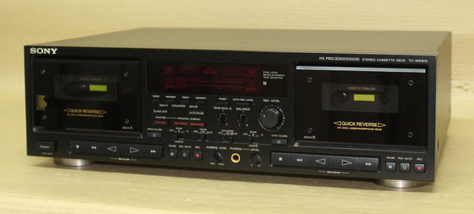SONY TC-WR870 ステレオカセットデッキ SONY ステレオカセットデッキ TC-WR870 通電のみ確認