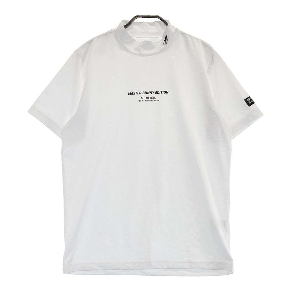 サイズ：4 MASTER BUNNY EDITION マスターバニーエディション  ハイネック 半袖Tシャツ  ホワイト系 [240101480096] ゴルフウェア メンズ ストスト サイズ：4 MASTER BUNNY EDITION マスターバニーエディション