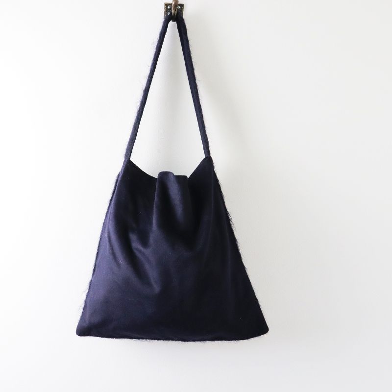 美品 オネット Honnete SHOPPER モヘヤウールファー ウール ショッパー