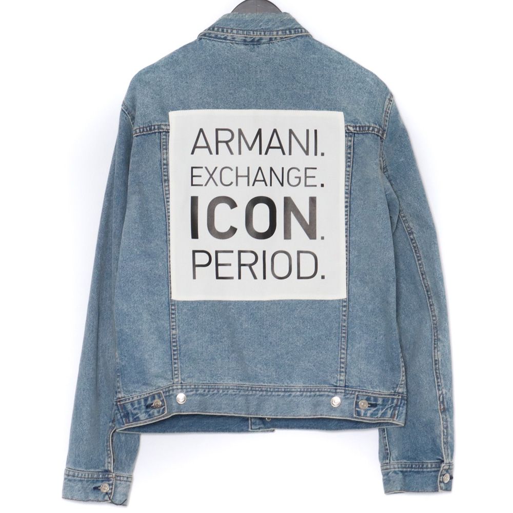 アルマーニ　デニムジャケット ARMANI アルマーニジーンズ Gジャン デニムジャケット USED加工