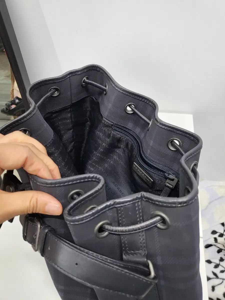 バーバリー クラシック チェック柄 巾着バッグ DECORATOM_COM_BR