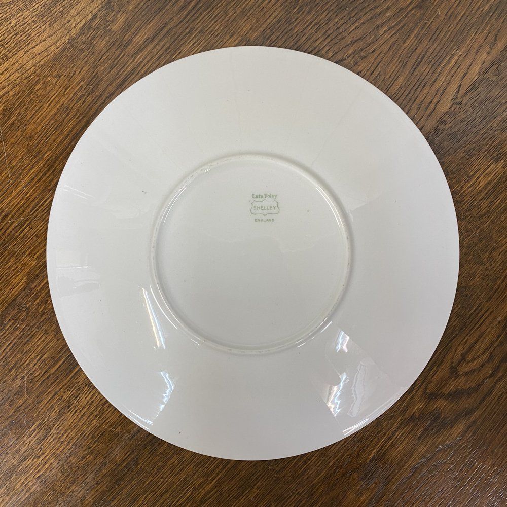 アンティーク 食器 トップ プレート 大皿 Shelley シェリー Blue