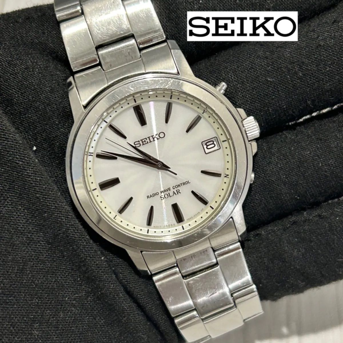SEIKO SOLAR 7B22-0AF0 セイコー ソーラー 電波式 メンズ腕時計 b144