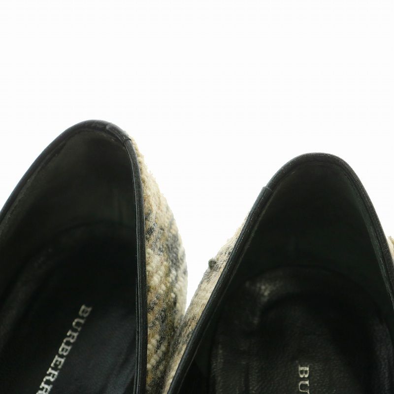 バーバリー BURBERRY パンプス ポインテッドトゥ ヒール ノバチェック  