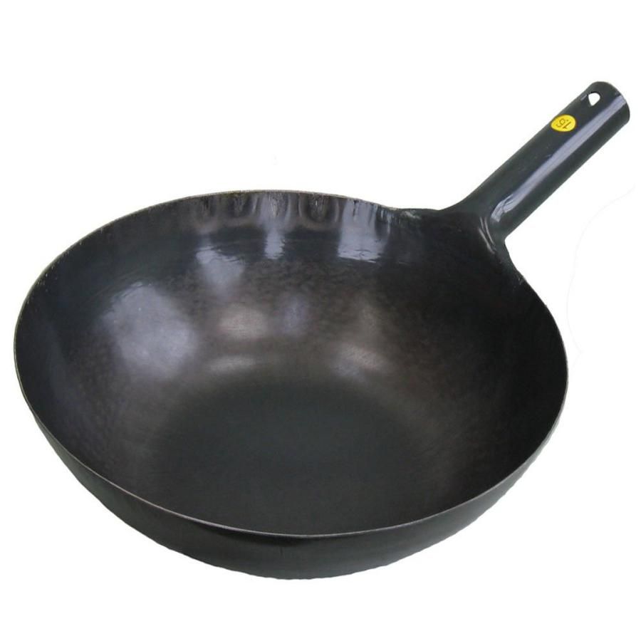 山田工業所 中華鍋 片手 鉄製 打ち出し 打出 共柄 鉄製ハンドル 板厚1.6mm 直径30cm 業務用 TKG ATY9230