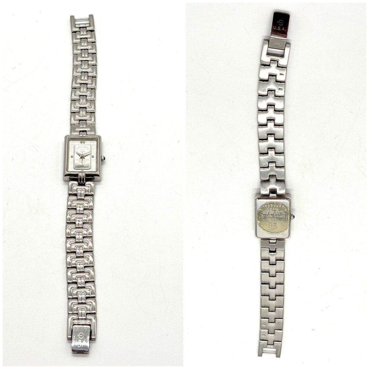 ELGIN クォーツ腕時計　レディース　プラチナ ELGIN エルジン プラチナ 腕時計 レディース｜Yahoo!フリマ（旧