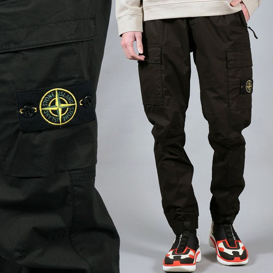 STONE ISLAND カーゴパンツ 30 black 101531303