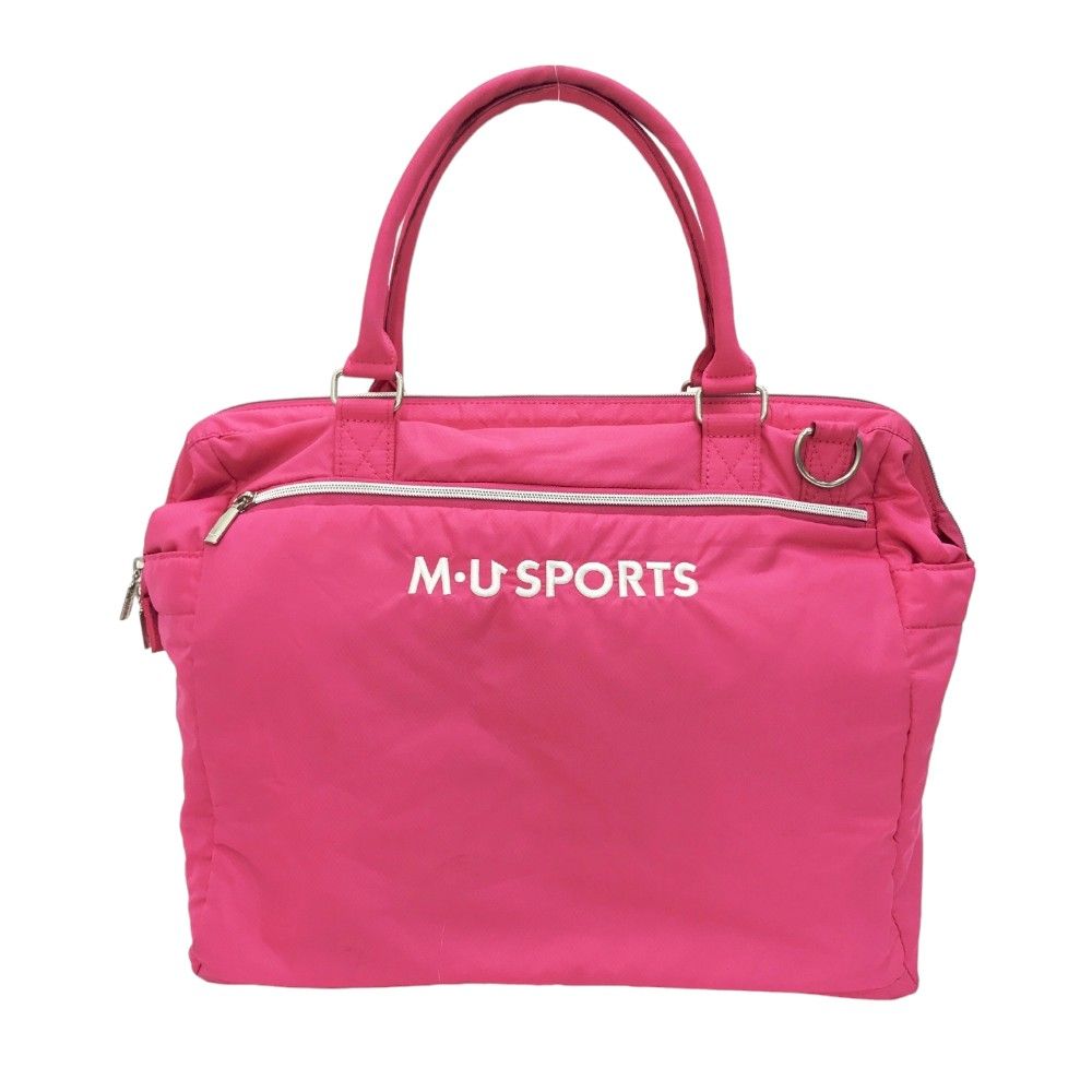 M-U SPORTS ピンク ボストンバッグ ゴルフバック SPORTS ゴルフ エムユースポーツ M.U ボストンバッグ トートバッグ