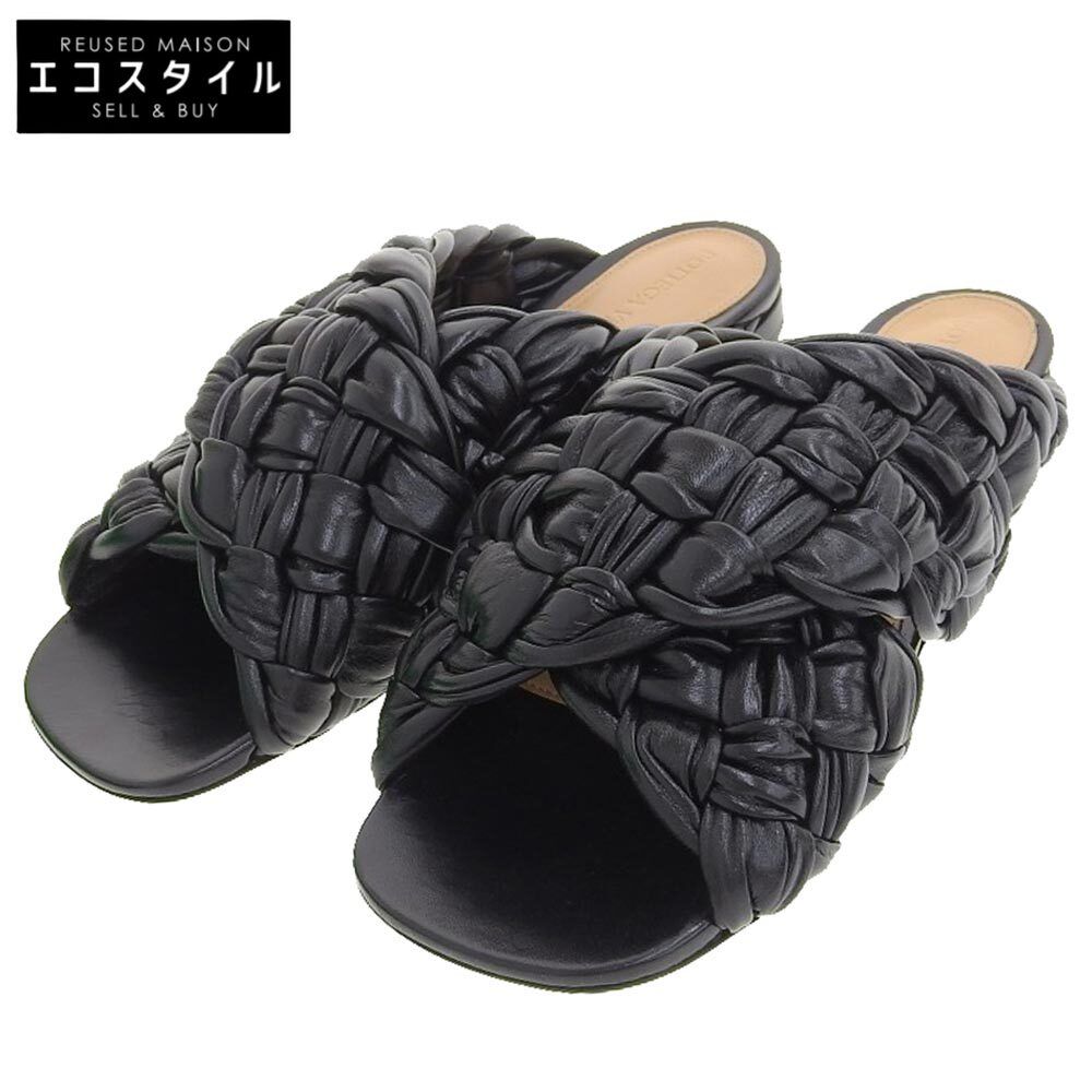 ボッテガヴェネタ イントレチャート トングサンダル 37レザー 保存袋