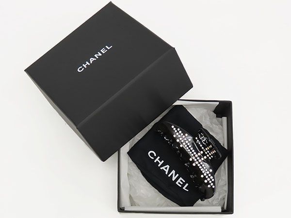 シャネル CHANEL バレッタ ヘアクリップ ココマーク ラインストーン CHANEL （新品・未使用品）シャネル ココマーク リボン りぼん