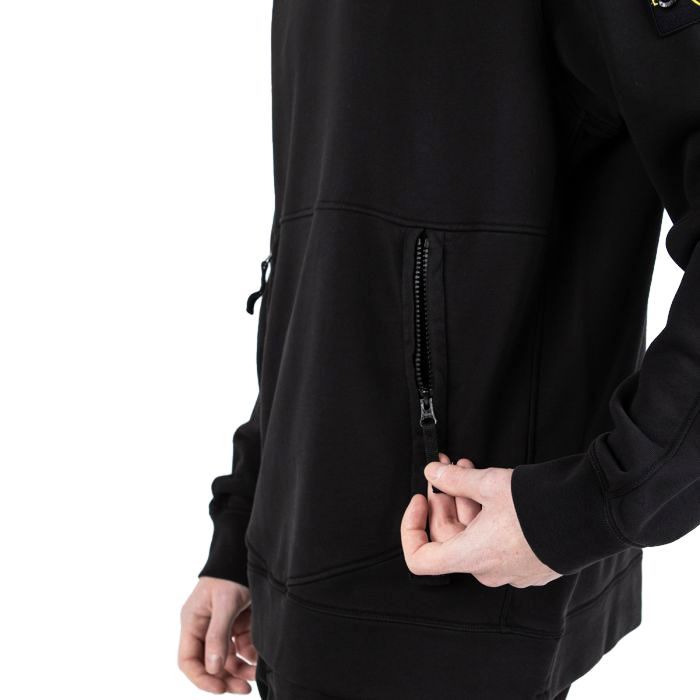 4 STONE ISLAND 741563451 ブラック トレーナー - メルカリ