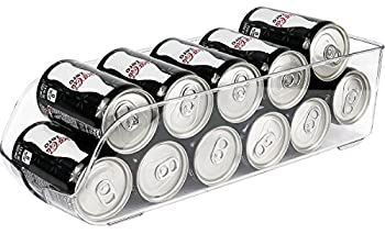 Greenco Stackable Refrigerator and Freezer Drink Holder Storage Bin 13.5 x 5.5x 3.75 Clear by Greenco