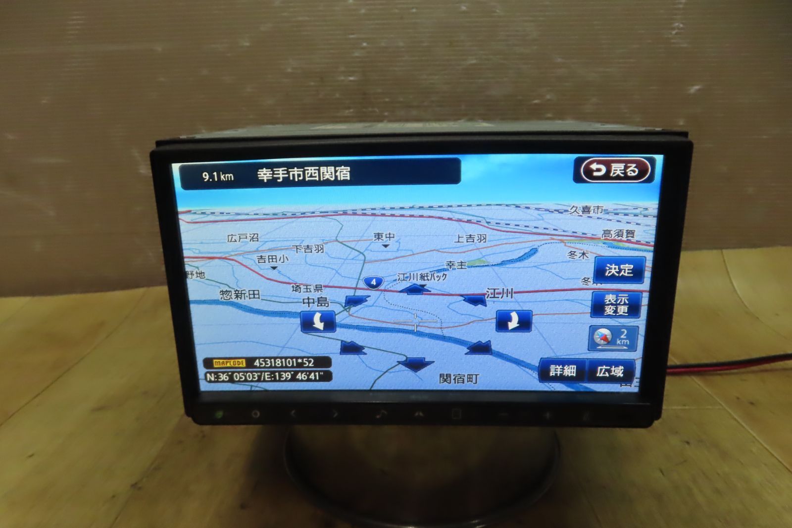 クラリオン 2015年地図付き SDカード NX710 フルセグTV/DVD タッチパネル正常☆F3460/クラリオン NX710 メモリーナビ 地図