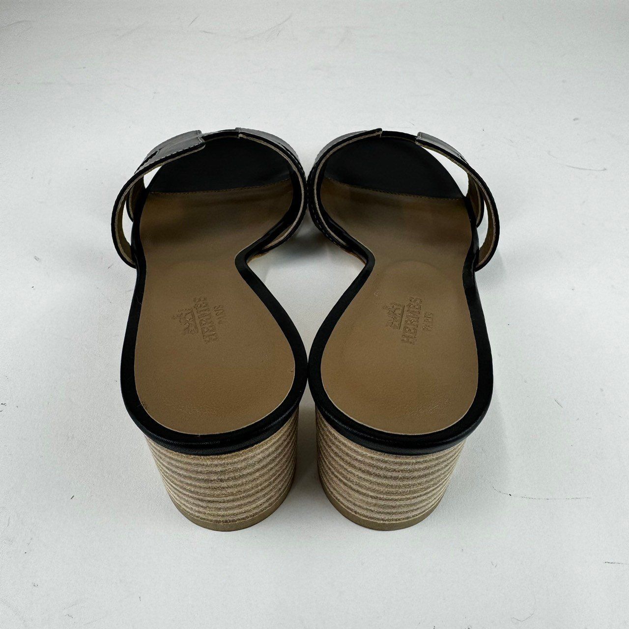新品未使用 HERMES エルメス Oasis オアジス Black ブラック 37.5(24.5 