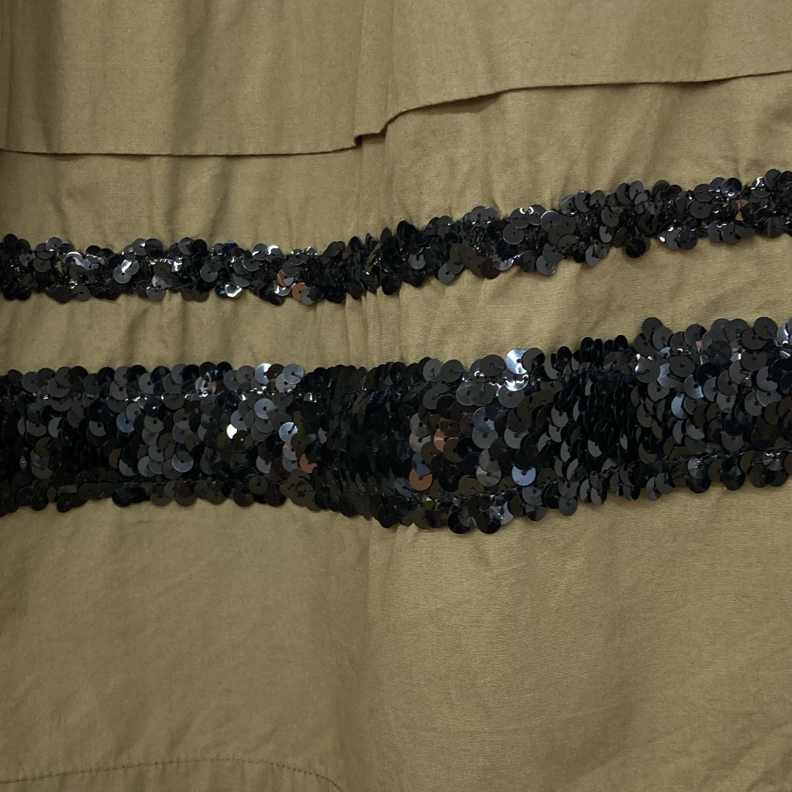 tricot COMME des GARCONS カーキ ロング フレアスカート M レディース