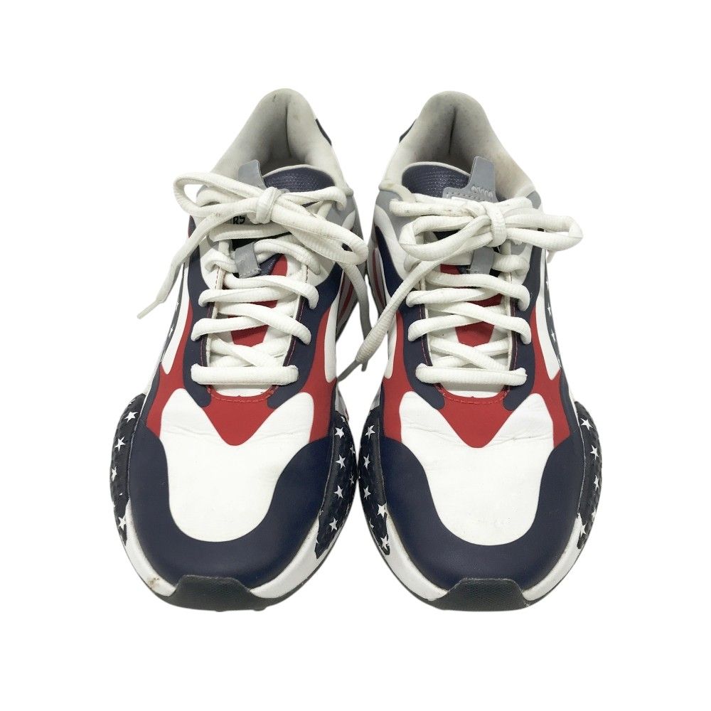 新品•未使用PUMA ゴルフシューズ 星条旗柄 PUMA GOLF プーマゴルフ 194259-01 RS-G USA スパイクレスゴルフ