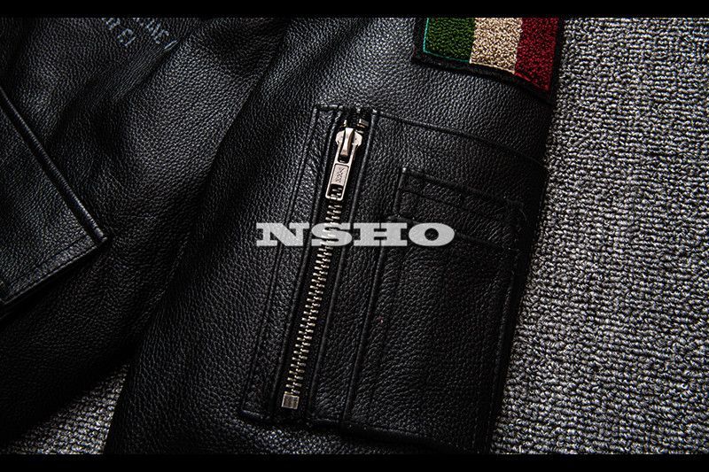 上質 カウハイド メンズ 革ジャン MA-1 The 345th Bomb Group フライト