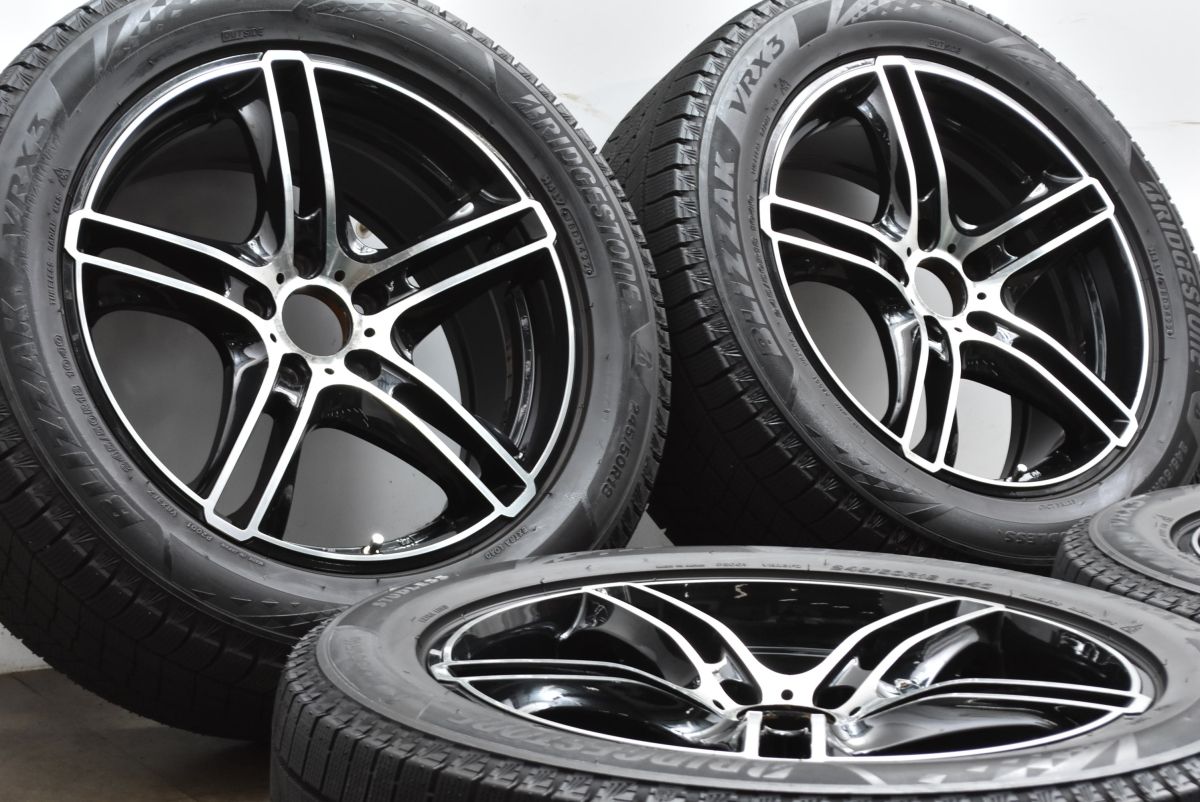 バリ溝 ケレナーズ 18in 8J 40 PCD120 ブリヂストン ブリザック VRX3 245|50R18 BMW F25 X3 F26 X4 スタッドレス 交換用