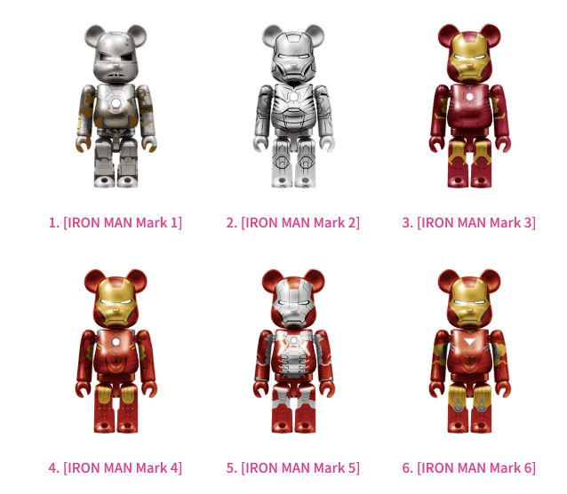 MARVEL Infinity SAGA『IRON MAN』/ Happyくじ「BE@RBRICK」ベア 