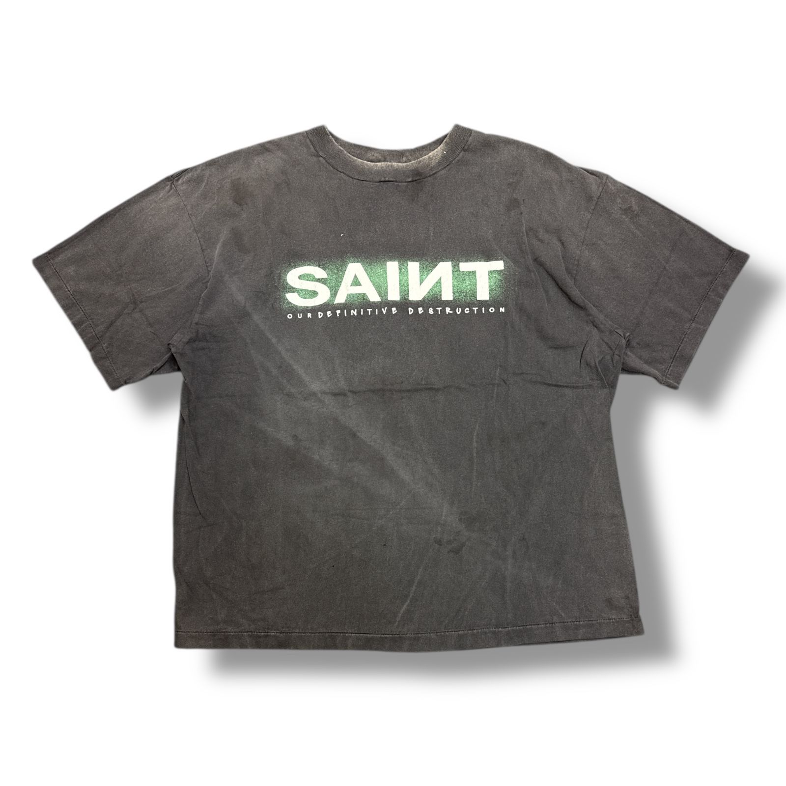 SAINT MICHAEL SS TEE ヴィンテージ加工 Lサイズ SAINT Mxxxxxx セントマイケル サイズ:XL 25SS SM-HR8-0000-014