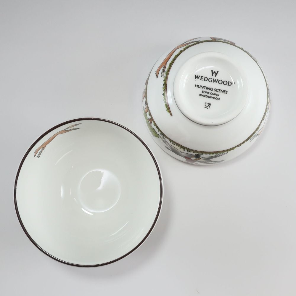  Wedgwood ウェッジウッド HUNTING SCENES カップ＆ソーサー ペア 陶磁器 _ 食器 その他 キッチン 食器