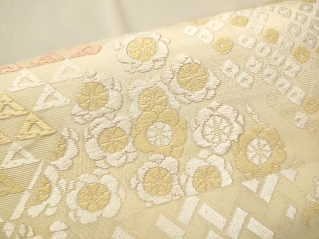 平和屋着物○ワンタッチつけ帯 唐織 鱗文 さが美扱い 正絹 逸品