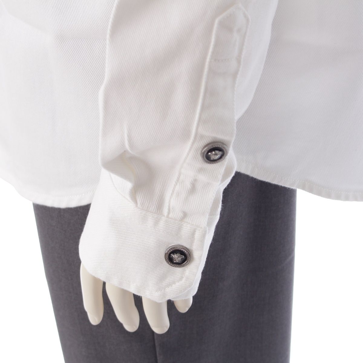 ヴェルサーチェ 25年 コットン デニム メデューサ 長袖シャツ