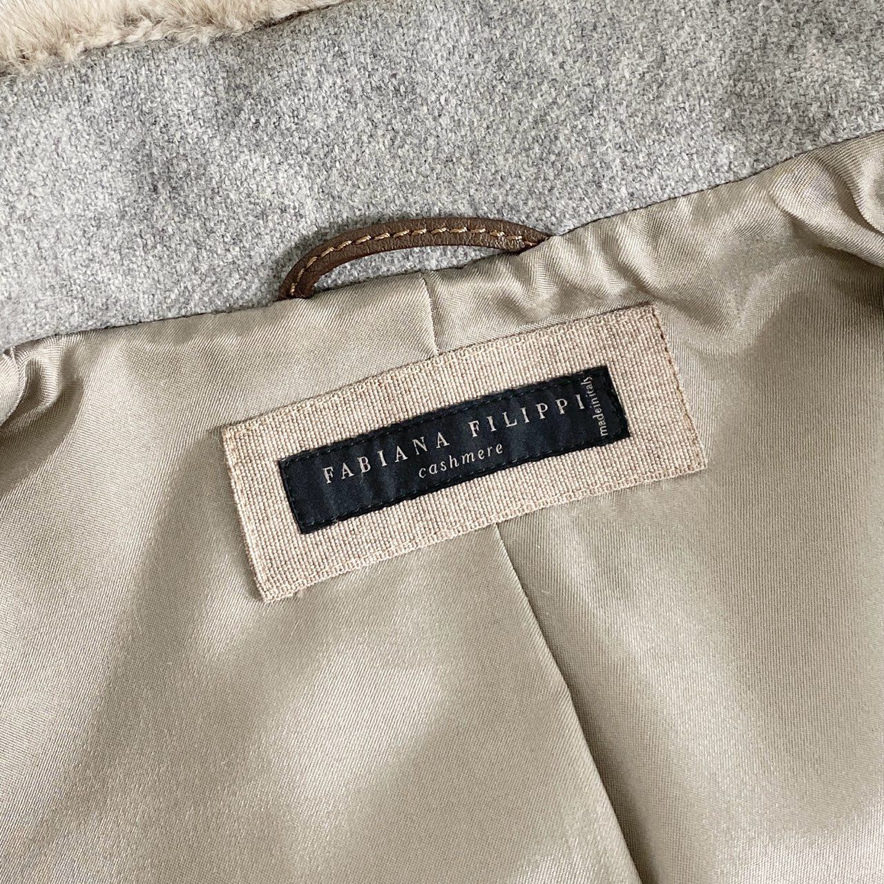 FABIANA FILIPPI カシミヤシルク混ダウンジッパーベストサイズ40