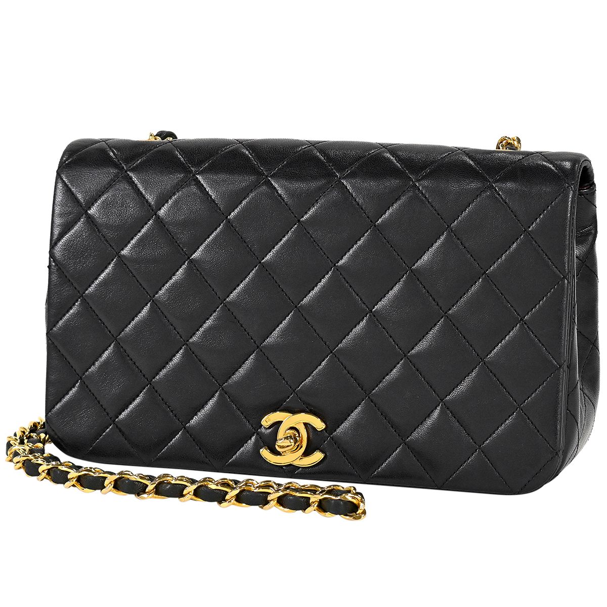 シャネル CHANEL マトラッセ シングルフラップ チェーン ショルダー