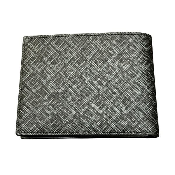 ダンヒル シグネチャー ブラック レザー 2つ折り財布 メンズ