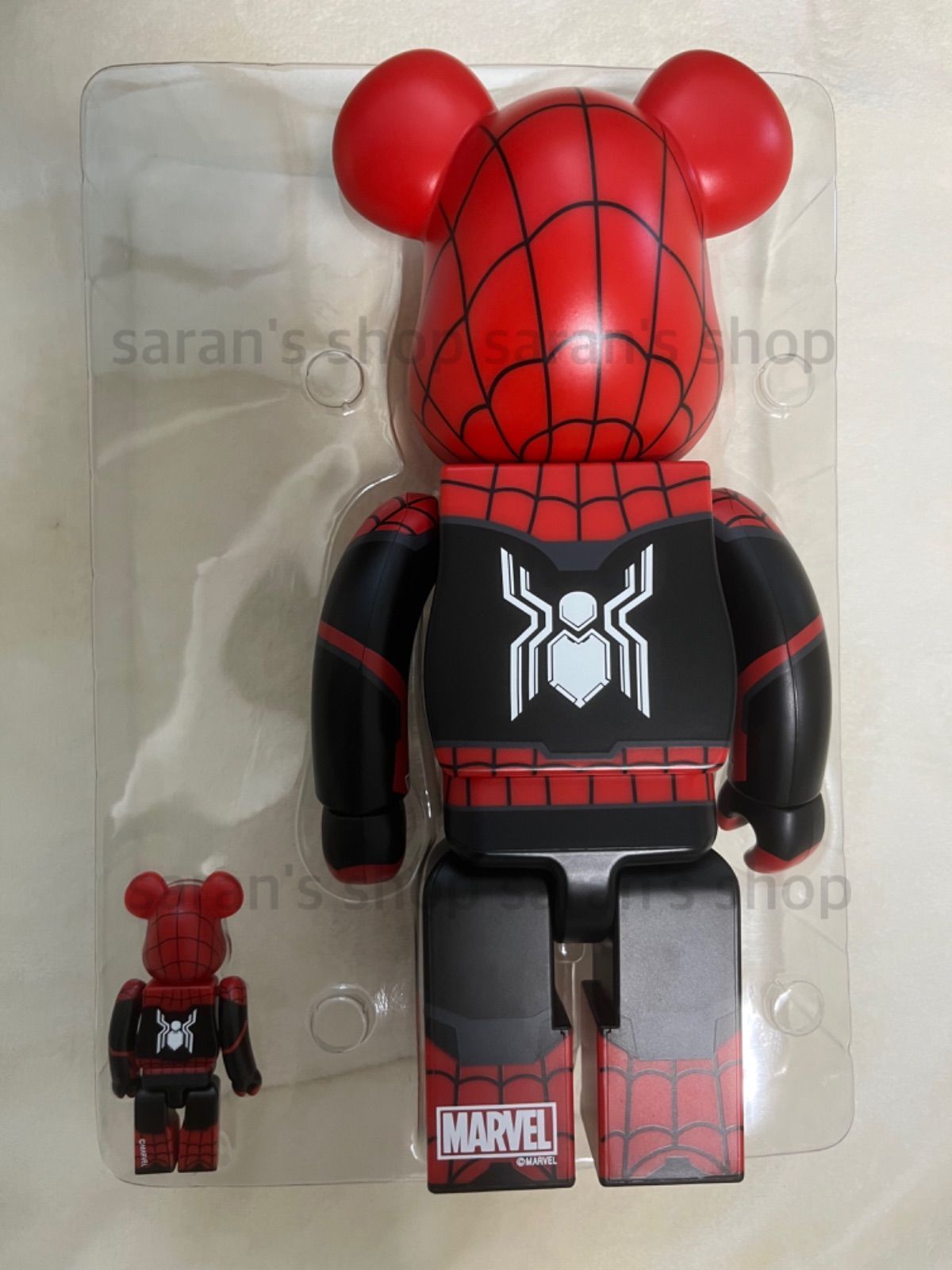 ベアブリック  BE@RBRICK SPIDER-MAN UPGRADED SUIT ベアブリック スパイダーマン 100％＆400％