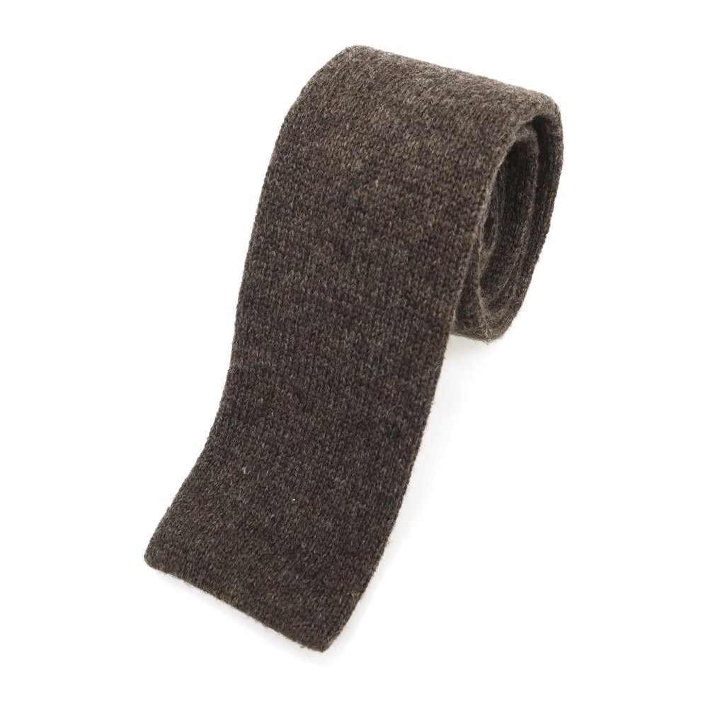 【中古】イセタンメンズ ISETAN MENS ウール ネクタイ ニットタイ ウォームグレー【メンズ】