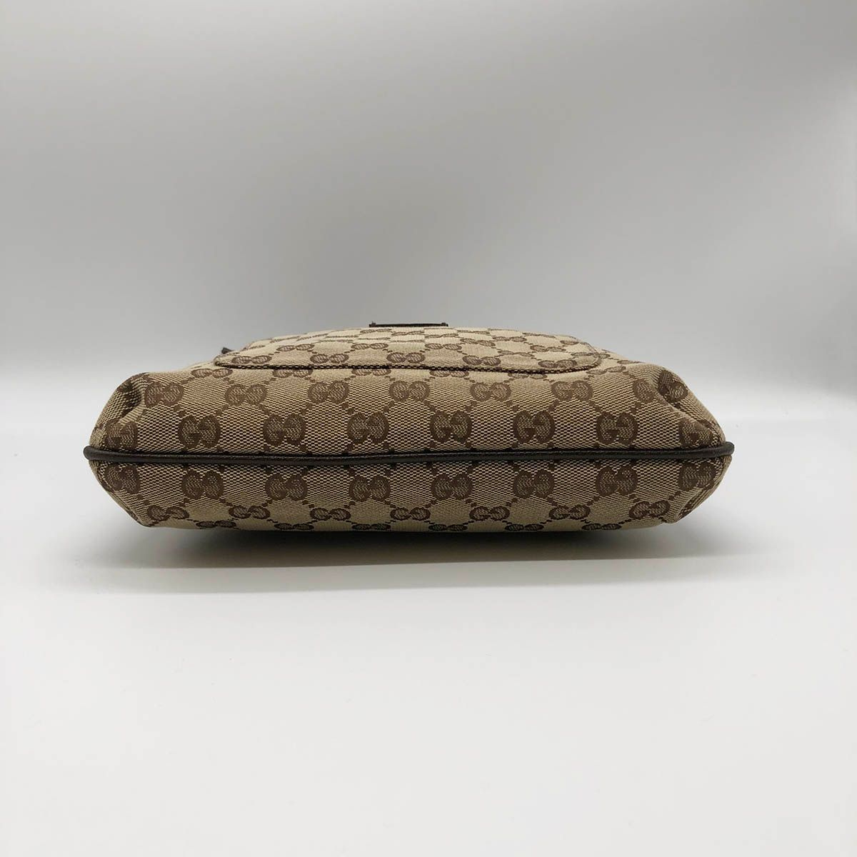 USED』 GUCCI グッチ 122798 GGキャンバス ショルダーバッグ ブラウン  