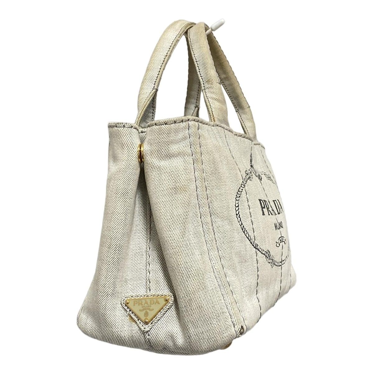 PRADAプラダCANAPA アイボリートートバッグショルダーバッグ
