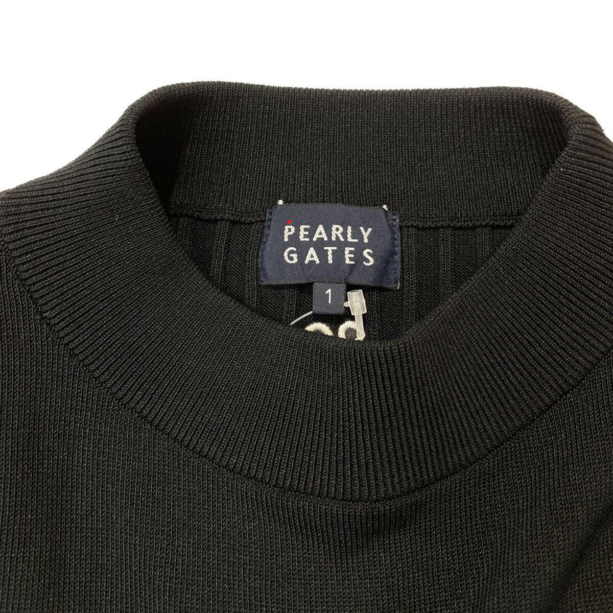 美品 PEARLY GATES レディース ニット ベスト 1(M) ブラック レディース PEARLY GATES(パーリーゲイツ) ベスト｜中古ゴルフウェア