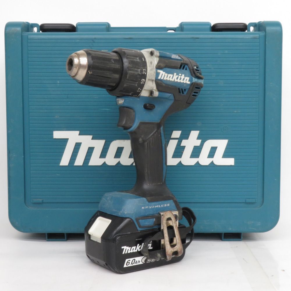 makita マキタ 18V 6.0Ah 充電式ドライバドリル 青 ケース・充電