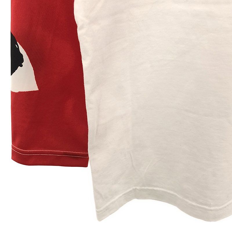 COMME des GARCONS - COMME des GARCONS / コムデギャルソン | 2021SS | 異素材切替 ロングスリーブシャツ | XS | ホワイト/レッド/ブラック | レディース COMME des GARCONS / コムデギャルソン | 2021SS | 異素材切替