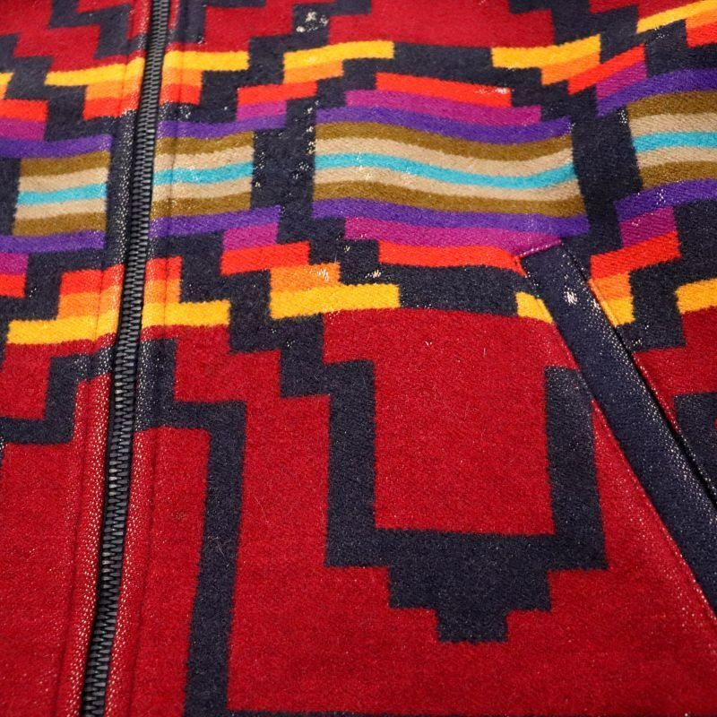 80S USA製 PENDLETON ネイティブ柄 ビンテージ ウールジャケット デッドストック☆80s USA製 PENDLETONペンドルトン ネイティブ柄