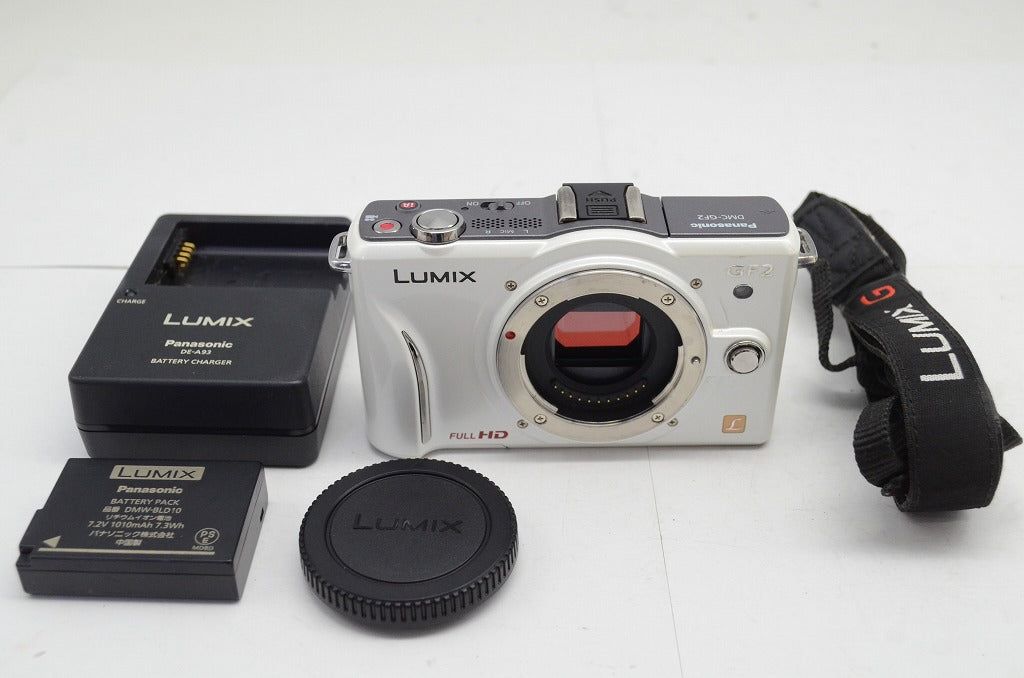 Panasonic パナソニック LUMIX DMC-GF2 ボディ ミラーレス一眼カメラ ホワイト 250927r