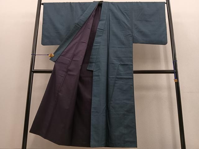 平和屋着物○男性 本場大島紬 アンサンブル 100亀甲 総詰め 長羽織  