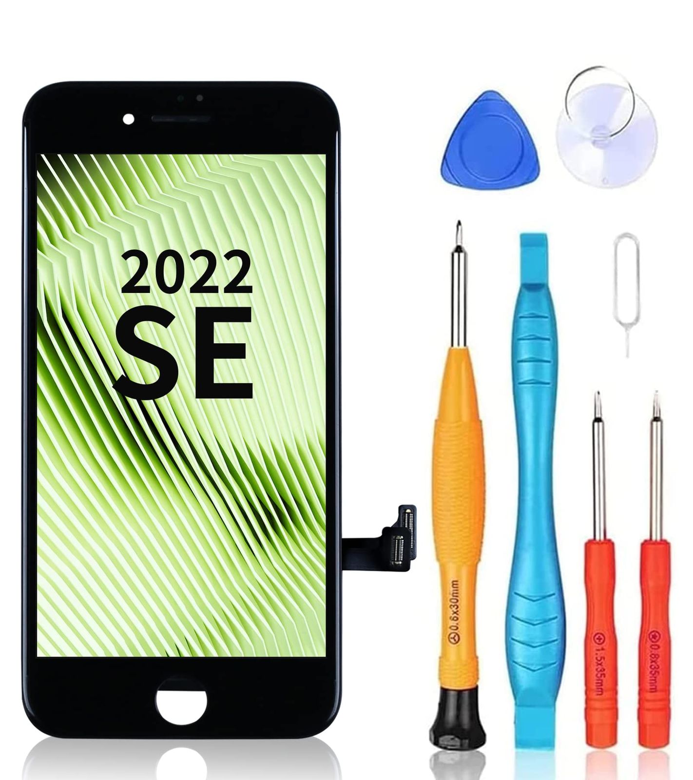 Ayake iPhone SE 2022/SE3用 スクリーン交換 タッチデジタイザー LCDディスプレイアセンブリ iPhone SE 2022 4.7インチ用 ツールキット付き A2783 A2595 A2785 A2782 A2784
