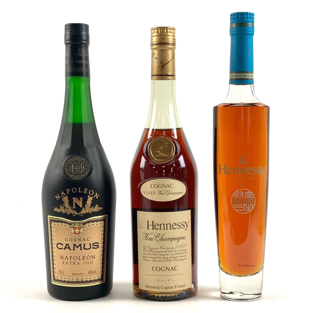 3本 カミュ ヘネシー コニャック 700ml ブランデー セット 古酒