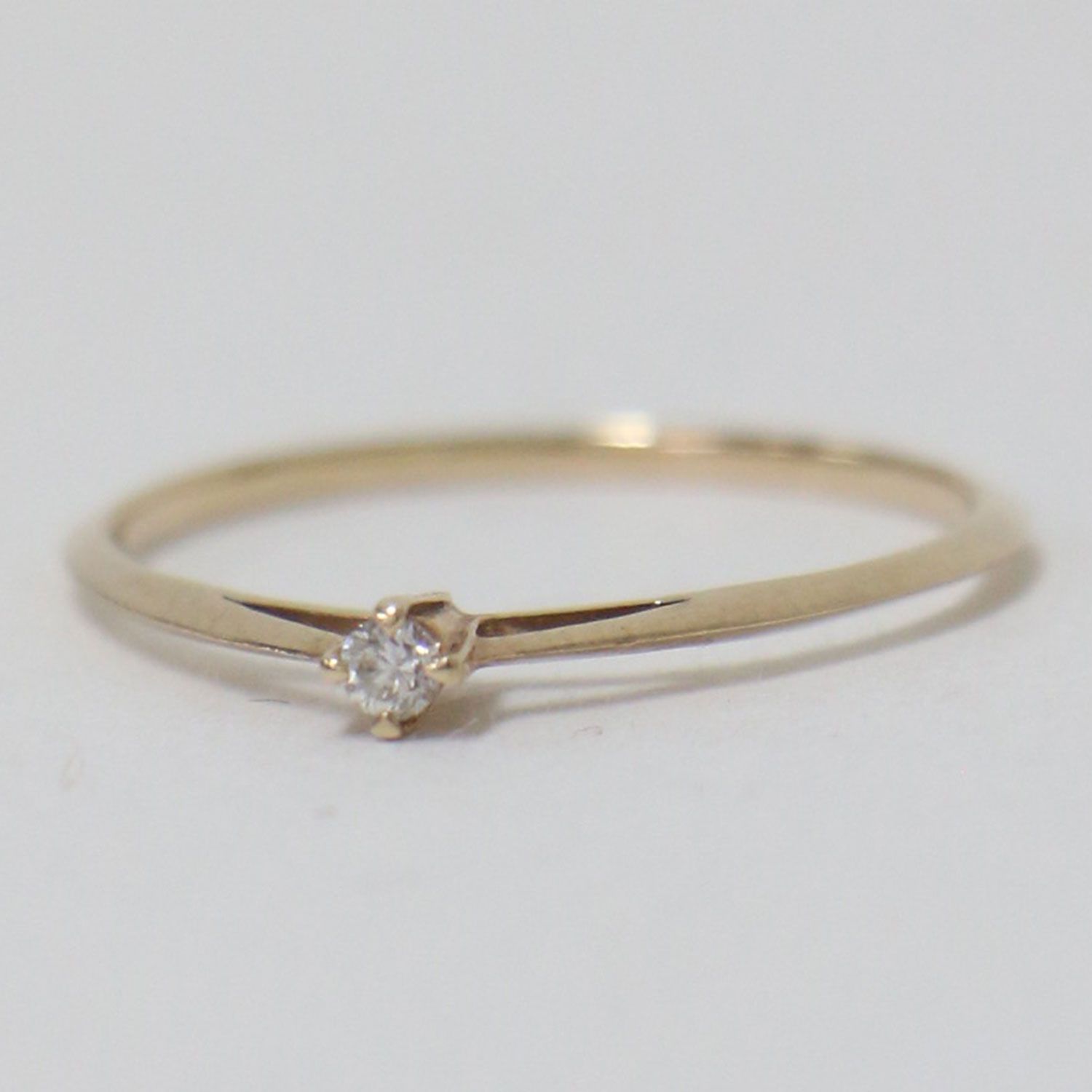 美品　エナソルーナ　リング　K10 イエローゴールド　ダイヤモンド　11号 Enasoluna エナソルーナ イエローゴールド サイズ:11号 K10 一粒